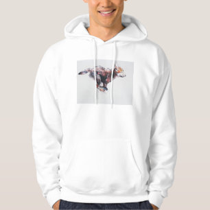 Running wolf pup hoodie