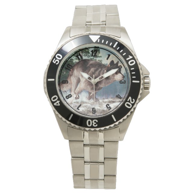 Running Wolf Watch (Front)