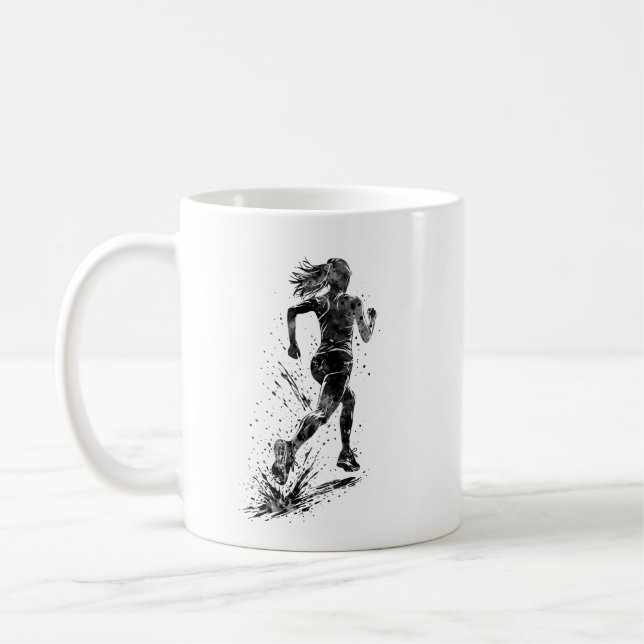 Running Woman Coffee Mug (Left)