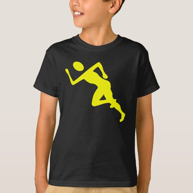 Running - Yellow T-Shirt (Front)