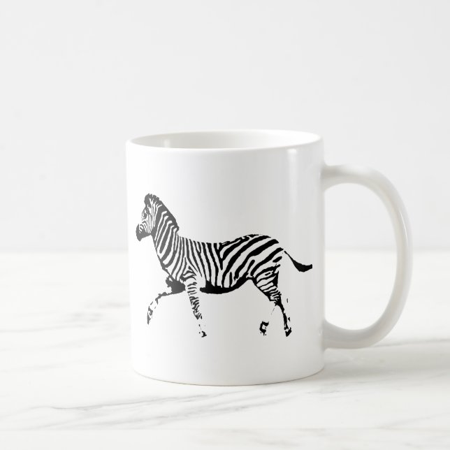 Running Zebra Coffee Mug (Right)