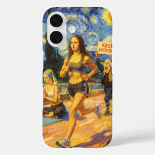 Runnung Fine Art Fitness Mashup Parody iPhone 16 Case