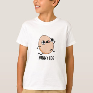Runny Egg Funny Running Egg Pun  T-Shirt