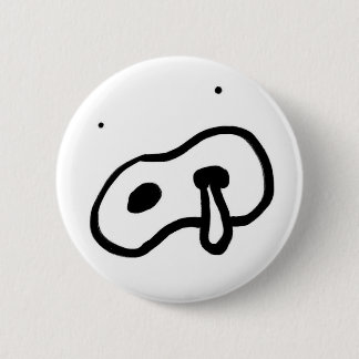 runny pig 2 inch round button