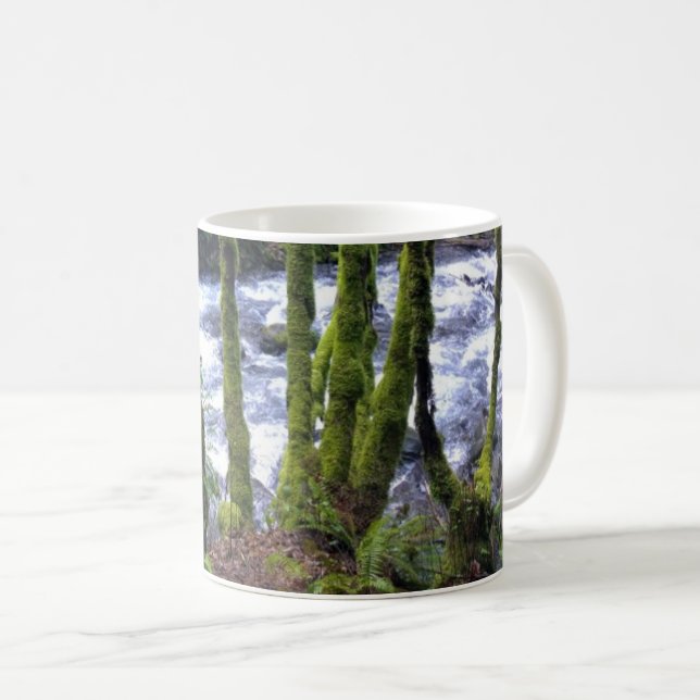 Runoff from Bridal Veil Falls, OR Coffee Mug (Front Right)