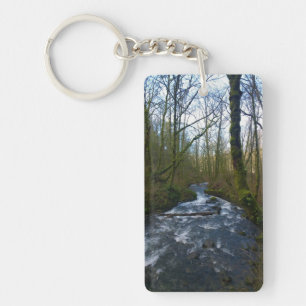 Runoff from Bridal Veil Falls, Oregon Keychain