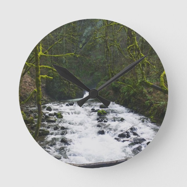 Runoff from Bridal Veil Falls Round Clock (Front)