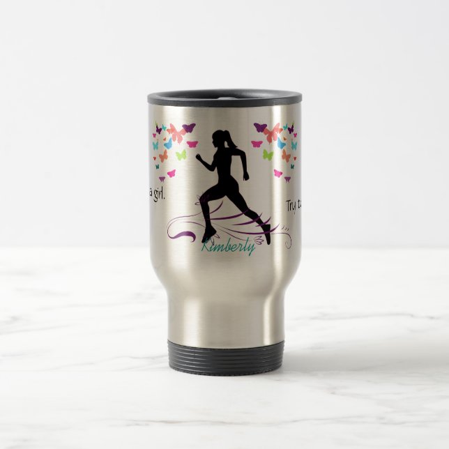 Runs Like A Girl Mug (Center)