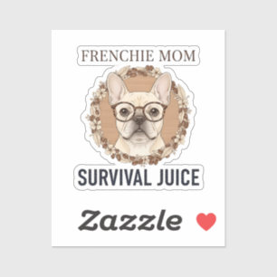 Runs on Coffee and Frenchie Chaos Funny Dog Design