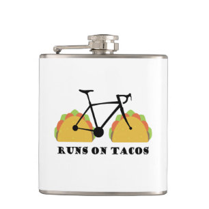 Runs On Tacos Hip Flask