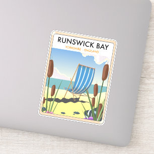 Runswick Bay Yorkshire travel poster