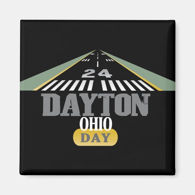 Runway 24 - Dayton Ohio DAY Magnet (Front)