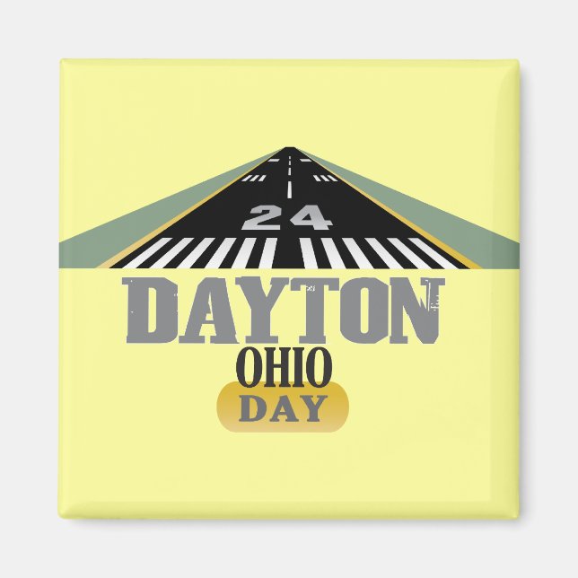 Runway 24 - Dayton Ohio DAY Magnet (Front)
