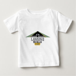 Runway 28 - Lansing Michigan LAN Baby T-Shirt