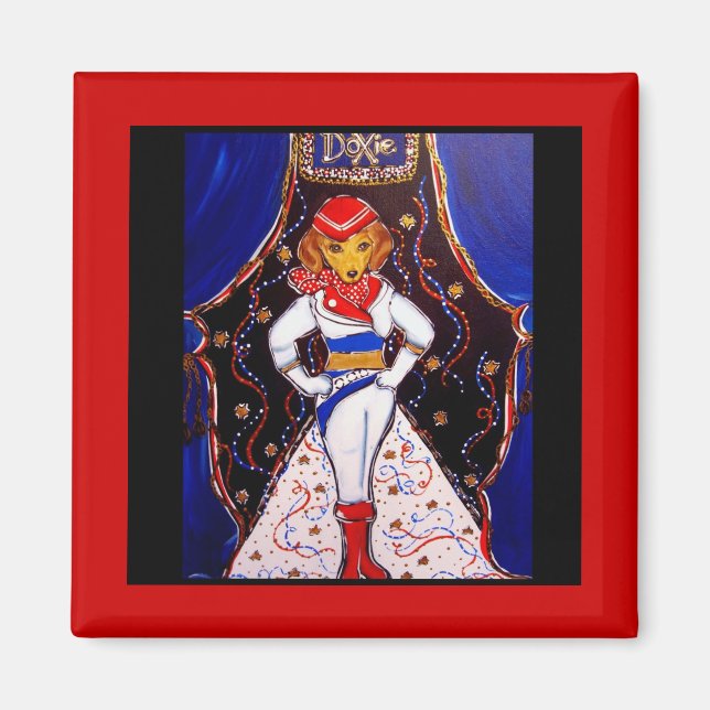 Runway Doxie Magnet (Front)