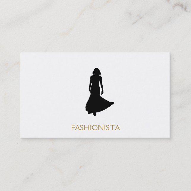 Runway Model (Variation) Business Card (Front)