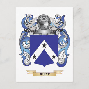 Rupp Coat of Arms (Family Crest) Postcard