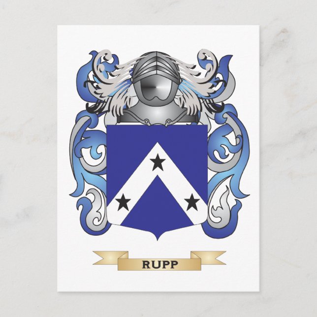 Rupp Coat of Arms (Family Crest) Postcard (Front)
