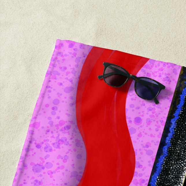 RUPYDETEQUILA  100 lines BEACH TOWEL (In Situ)
