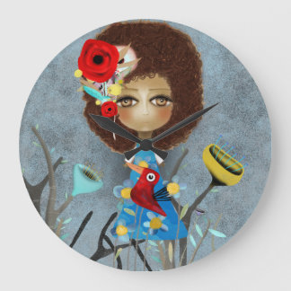 Rupydetequila doll large clock