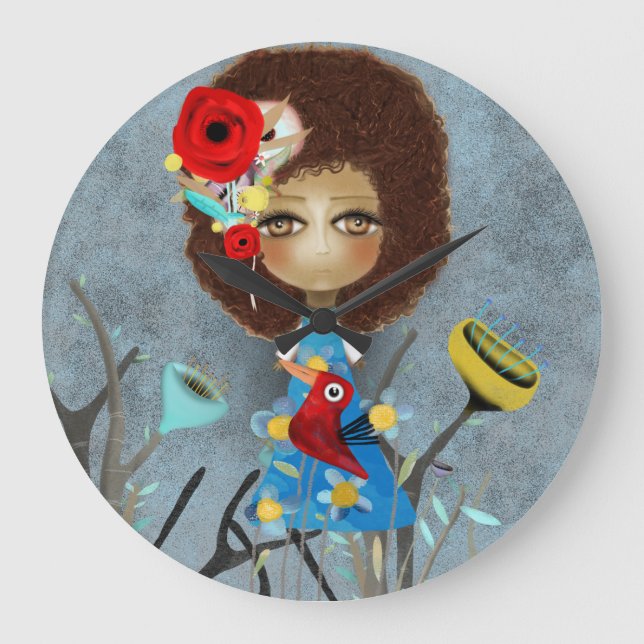 Rupydetequila doll large clock (Front)