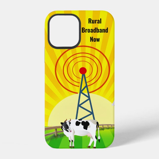 Rural Broadband No iPhone Case (Back)