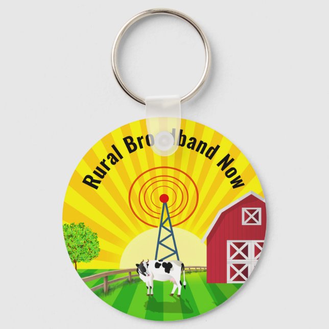 Rural Broadband Now Keychain (Front)