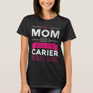 Rural Carriers Mom Mail Postal Worker Postman Moth T-Shirt