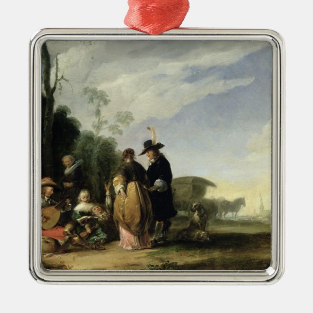 Rural Celebration Metal Ornament (Front)