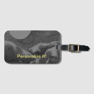 Rural country landscape luggage tag