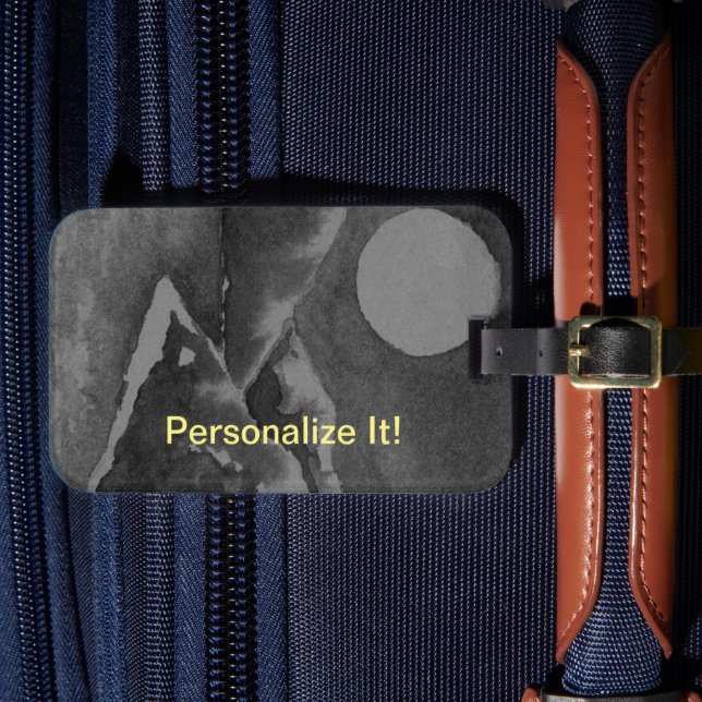 Rural country landscape luggage tag (Front Insitu 4)