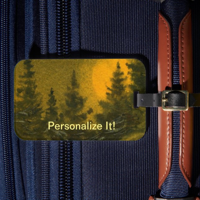 Rural country landscape luggage tag (Front Insitu 4)