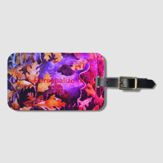 Rural country landscape luggage tag