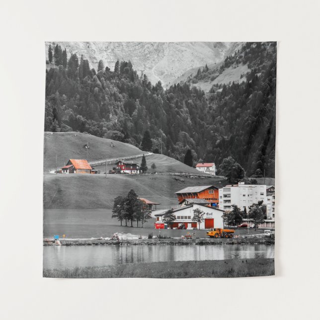 Rural Countryside Landscape Tapestry (Front)