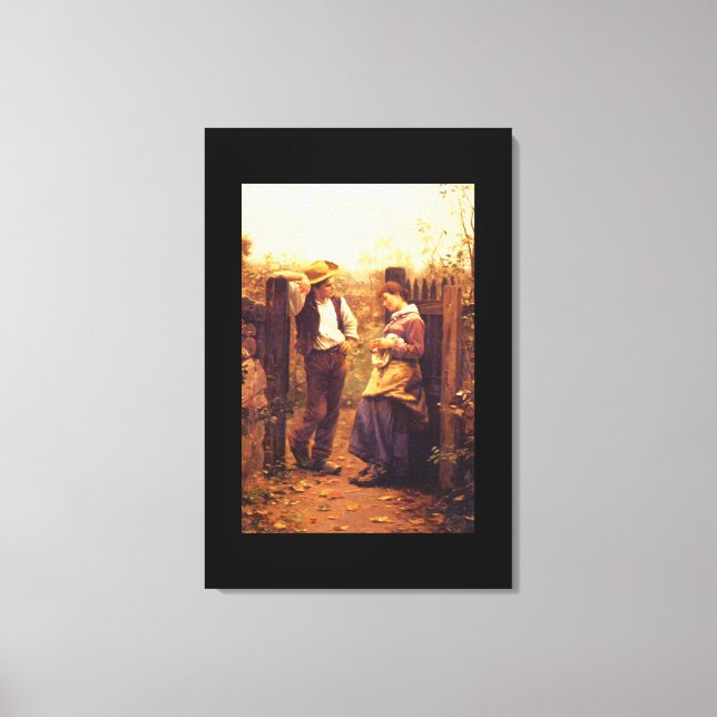 Rural Courtship', Daniel_Art of America Canvas Print (Front)