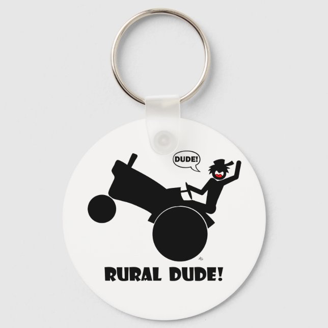 RURAL DUDE 2 KEYCHAIN (Front)