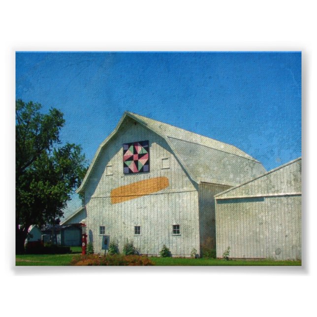 Rural Iowa Barn Photo Print (Front)