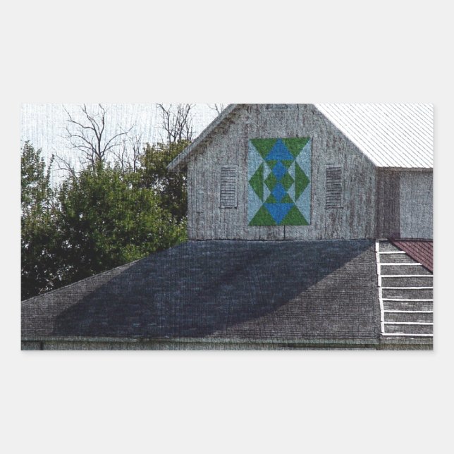 Rural Iowa Barn With A Quilt Sticker (Front)