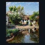 Rural Landscape, Peder Mørk Mønsted Poster<br><div class="desc">Peder Mørk Mønsted (10 December 1859 – 20 June 1941) was a Danish realist painter. He is best known for his landscape paintings in a realistic style. His favourite motifs include snowy winter landscapes,  still water and forests.</div>