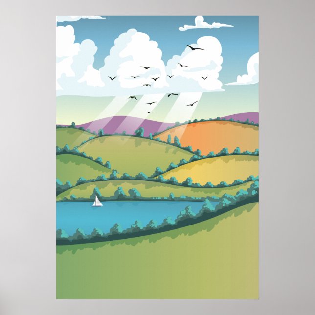 Rural landscape. poster (Front)