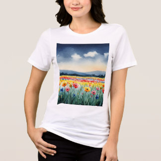 Rural landscape Tri-Blend shirt