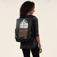 rural landscape view from church window