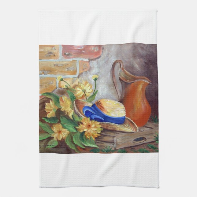 Rural life kitchen towel (Vertical)