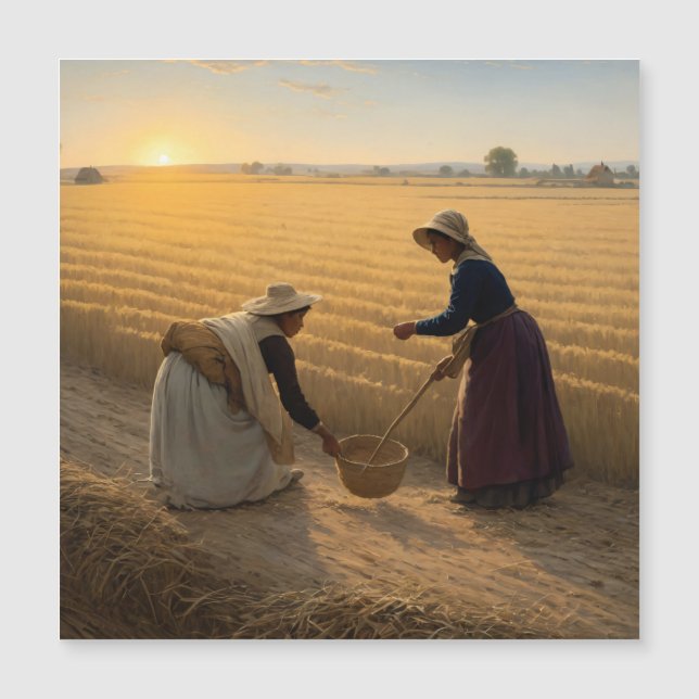 Rural Life: Peasant Women Sowing Seeds (Front)