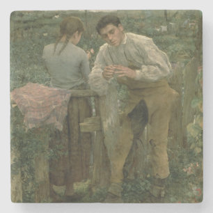 Rural Love, 1882 Stone Coaster