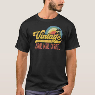 Rural Mail Carrier Vintage Sunset Profession Retro T-Shirt