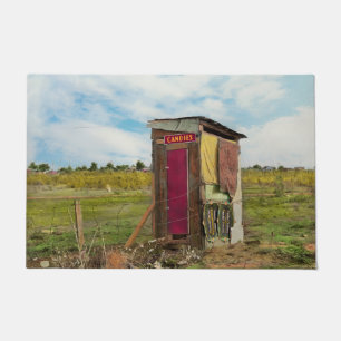 Rural - Outhouse - Free candies 1939 Doormat