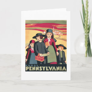 Rural Pennsylvania Amish 1939 WPA Card