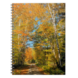 Rural Road Autumn Colours New Hampshire Notebook