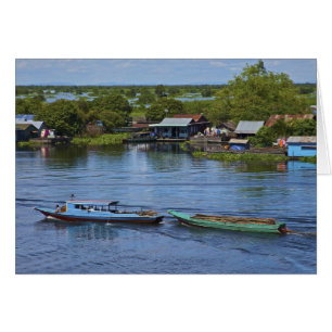 Rural scene, Tonle Sap Lake, Siem Reap, Angkor,